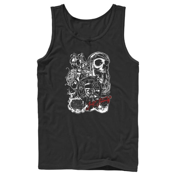 Men's Pirates of the Caribbean: Curse of the Black Pearl Jack Sparrow Icons  Tank Top Black Small