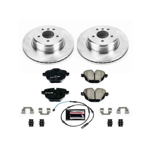 Rear Brake Pad and Rotor Kit - Compatible with 2011 - 2016 BMW 528i 2012 2013 2014 2015