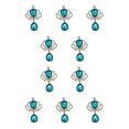 thumbnail image 2 of Qarigey 10 Uds. De botones a presión de diamantes de imitación a la moda, colgantes dorados para disfraces DIY, broche para decoración de boda, Base Ropa, zapatos y accesorios Miscelánea Tipo 5 Qarigey AP016817-05, 2 of 6