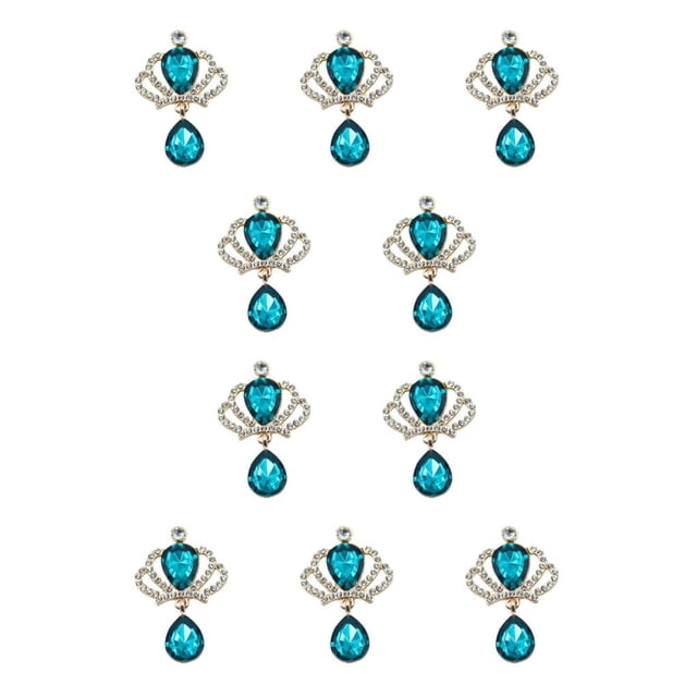 Qarigey 10 Uds. Hebilla colgante de botones a presión de diamantes de imitación de Metal a la moda, broche de colgantes de disfraz DIY dorado, Base de Ropa, zapatos y accesorios Miscelánea Tipo 5 Qarigey AP016817-05