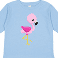 thumbnail image 4 of Inktastic Cute Flamingo, Baby Flamingo, Pink Flamingo, Bird Girls Long Sleeve Toddler T-Shirt, 4 of 5