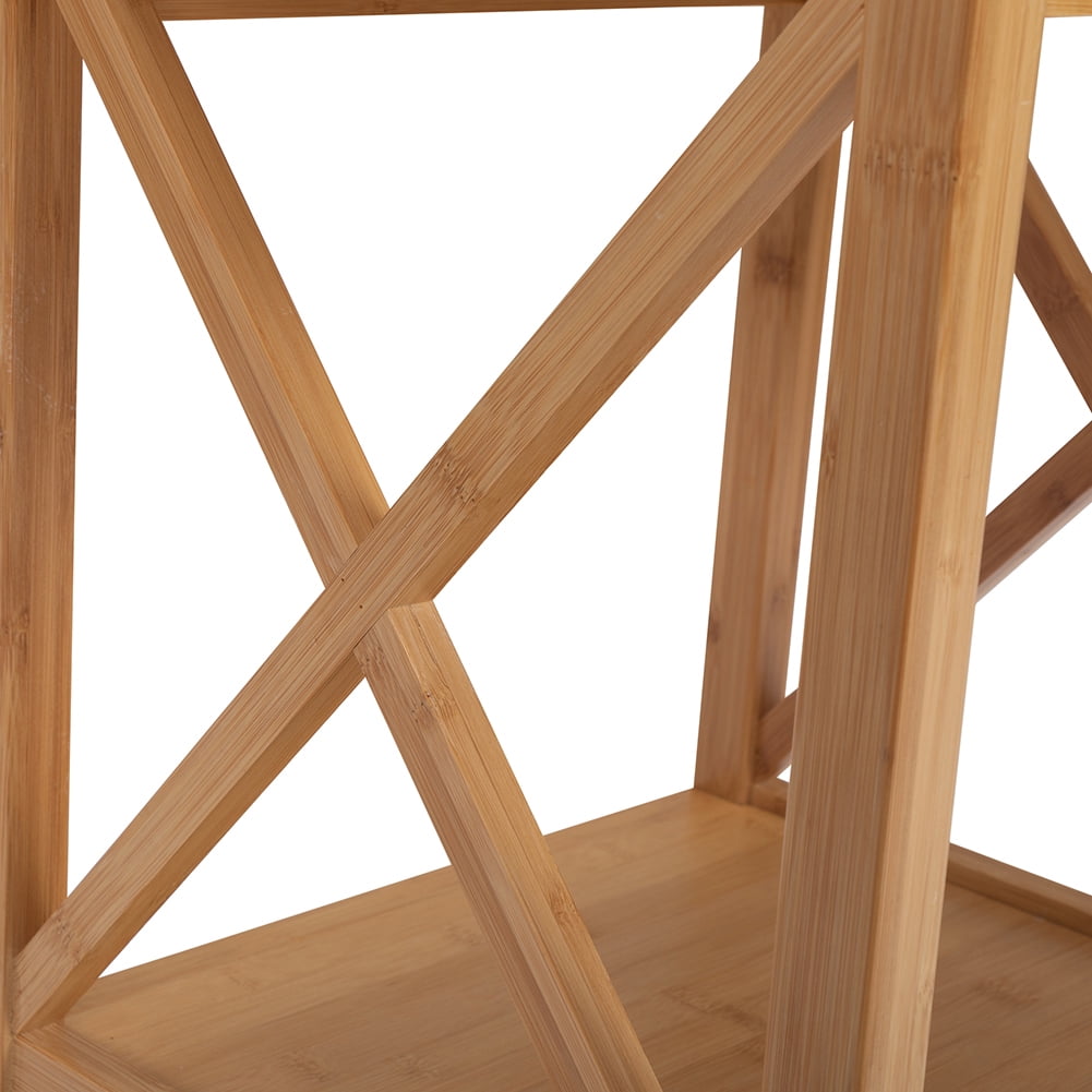 Kepooman Bamboo Bedside Table for Bedroom, 2 Pieces Nightstands for Living Room, Bedside Furniture for Hallway with 1 Drawer, Natural Kepooman Bamboo Bedside Table for Bedroom, 2 Pieces Nightstands for Living Room, Bedside Furniture for Hallway with 1 Drawer, Natural