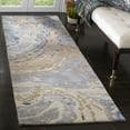 thumbnail image 3 of SAFAVIEH Soho Grosvenor Abstract Runner Rug, Grey/Beige, 2'6" x 8', 3 of 10