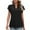 Black, variant on Uaswgudfs Women's Summer V-Neck Tunic Blouse Tee – Trendy Ruffle Sleeve Top with Loose Casual Dressy