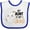 White and Royal, variant on Inktastic My Aunt is My Boo with Cute Ghost Boys or Girls Baby Bib