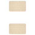 thumbnail image 2 of Maytalsory Quick-drying Bathroom Rugs Exquisite Crafted For Easy Cleaning Toilet Rugs Bath Mat Carpets Khaki 2PCS, 2 of 6