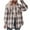 Coffee, variant on Womens Plaid Shirts Oversized Lightweight Buffalo Plaid Button Down Shirt Blouse Tops (Red, XXL)