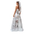 thumbnail image 4 of Disfraz de novia fantasma Sunloudy para mujer, vestido de novia muerta con estampado de sangre de lujo con velo de novia Sunloudy  moda, 4 of 8