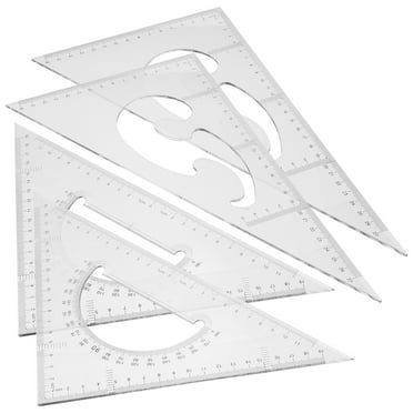 Westcott Student Grade Polystyrene Triangle, 45 and 90 Degrees, 10 ...