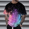 thumbnail image 2 of Men'S Stage Performance T Shirt Men'S 3D Printed Sequin Pullover Short Sleeve T Shirt, 2 of 4
