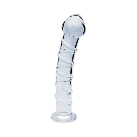 Clarity Seraphic Spiral 6.3" Glass Dildo, Clear