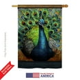 thumbnail image 2 of Breeze Decor 05041 Birds Salon Royale IV 2-Sided Vertical Impression House Flag - 28 x 40 in., 2 of 4