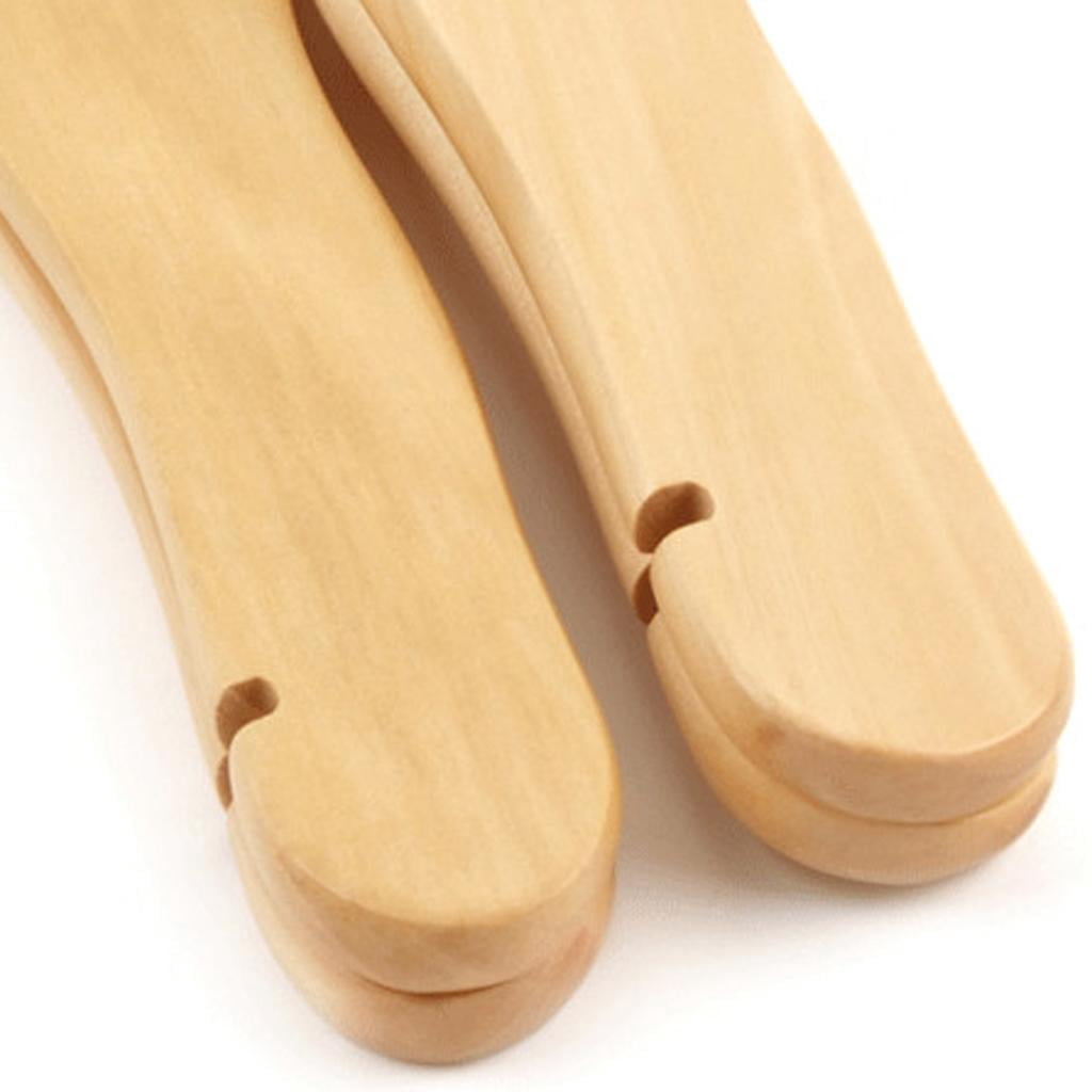 Wooden Coat Hangers Children Natural Infant Clothes Hangers Set of 3
