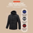 thumbnail image 4 of Chaqueta calefactora para hombre, Parkas cálidas, abrigo táctico, chaleco calefactado, 21 áreas, Invierno, 4 of 5