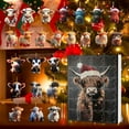 thumbnail image 6 of 2025 Highland Cow Advent Calendar - Santa Themed 24 Days Countdown Calendar with Christmas Tree Ornaments, Cartoon Cow Decor for Holiday Home & Tree Decoration, 6 of 9