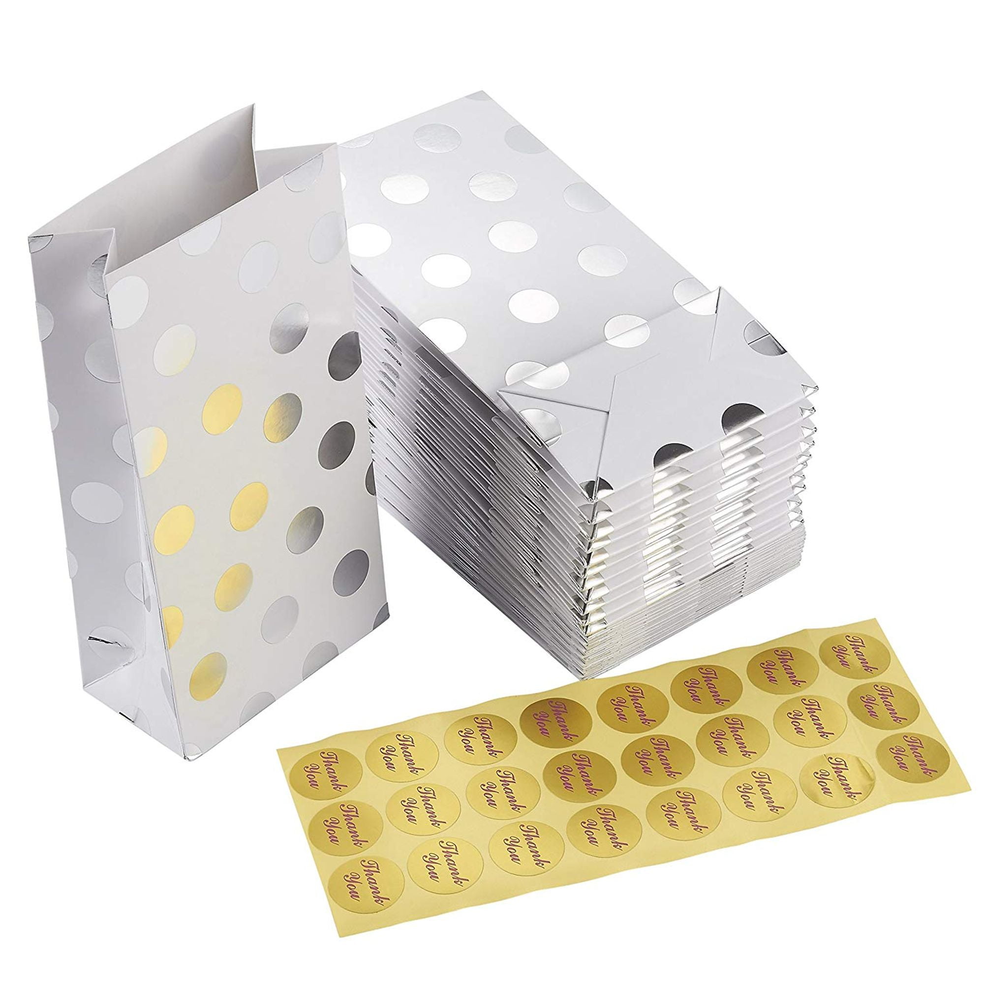 Perfect for Any Holiday Occasion 24 Packs Disco Party Bags Gift Bags Paper Bags Paper Bags for Cookie,Cake,Chocolate,Candy,Snack Wrapping Good Birthday Parties and More Graduations