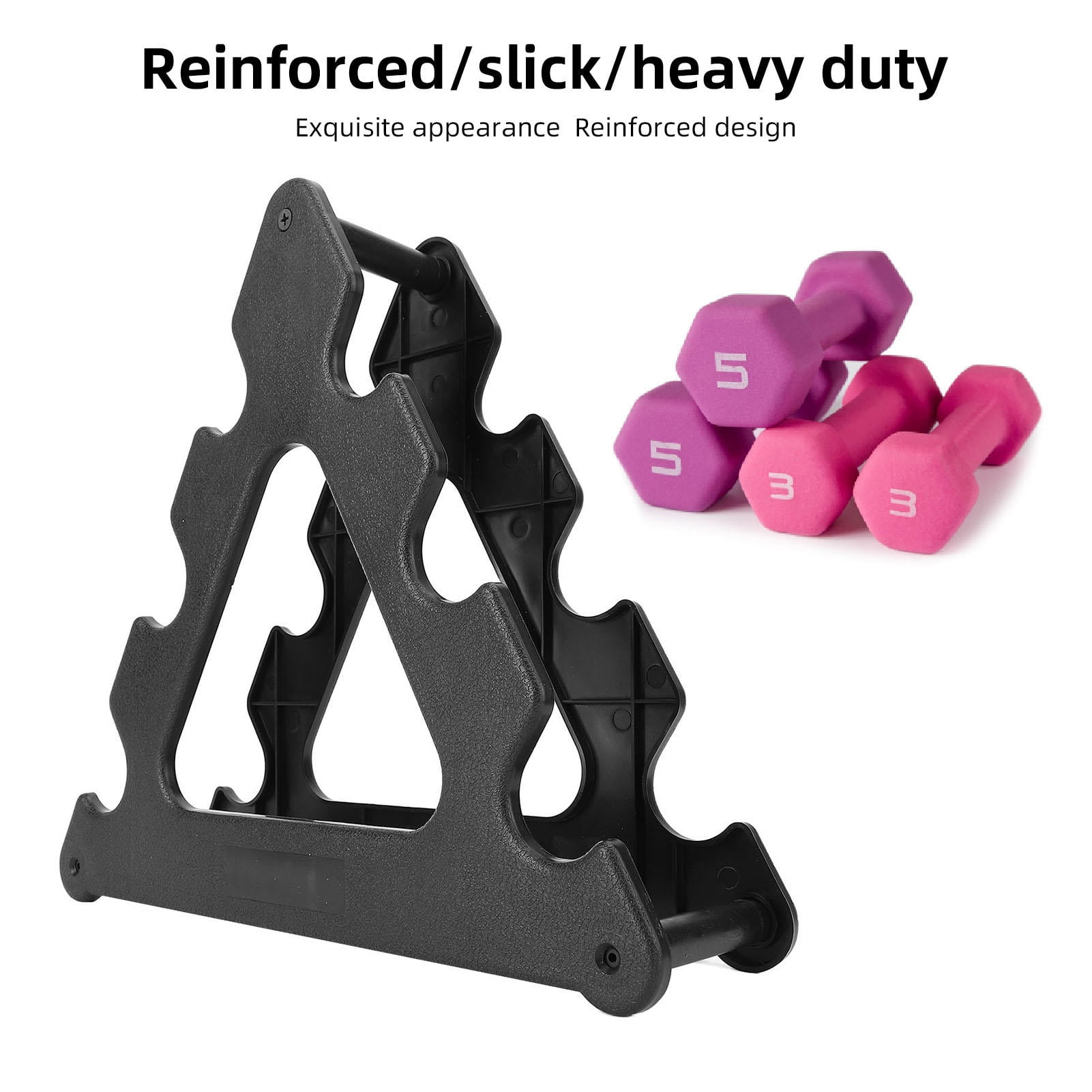BIMZUC Portable PVC Dumbbell Rack – Detachable, Space‑Saving Weight Holder for Home Fitness