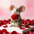 thumbnail image 2 of Valentine's Day Decorative Felt Mouse Figurine for Romantic Holiday and Gifting, 2 of 9