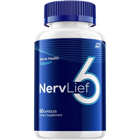 Nervlief 6 Capsules – Nervlief 6 Natural Ingredients Glycogen Support, 1 Pack, 60 Capsules