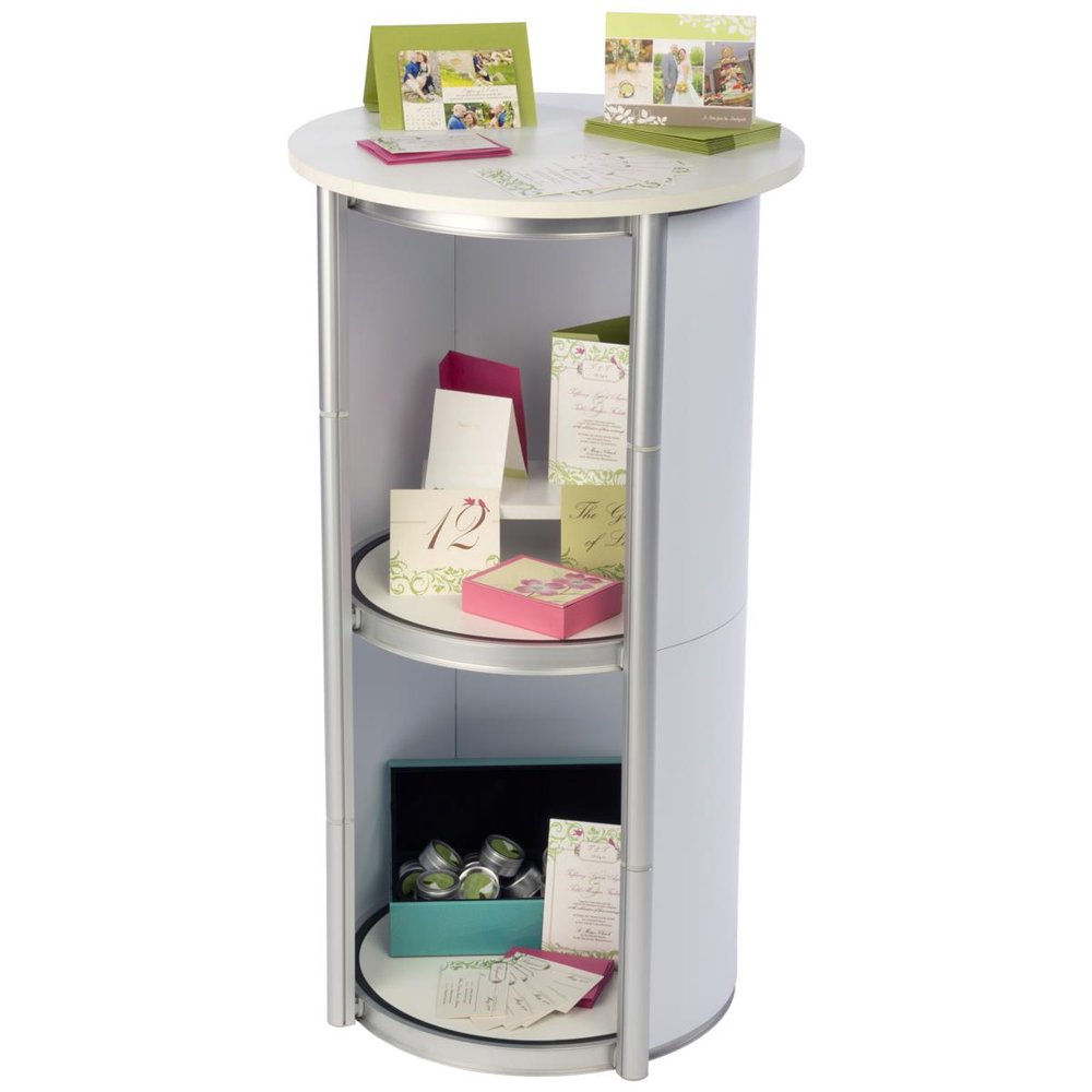 Displays2Go Portable Display Cases with Twist Design, Collapsible, 4