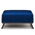 thumbnail image 3 of Owen 36 in.W Mid Century Coffee Table Storage Ottoman in Blue Velvet Fabric, 3 of 9