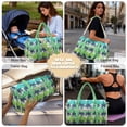 thumbnail image 3 of Pzuqiu Purple Floral Quilted Weekender Bag for Women Large Lightweight Travel Duffle Carry On Tote Overnight Gym Bag with Adjustable Shoulder Strap Portable Travel Handbags, 3 of 7