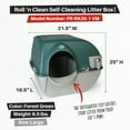 Omega Paw Premium Roll 'N Clean Self Cleaning Litter Box, Large, Green