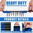 thumbnail image 4 of 48PCS Portable Socket Organizer Tray Heavy Duty Socket Holder with Handle ABS Socket Tray Wall and Tool Cart Mounted, 4 of 9