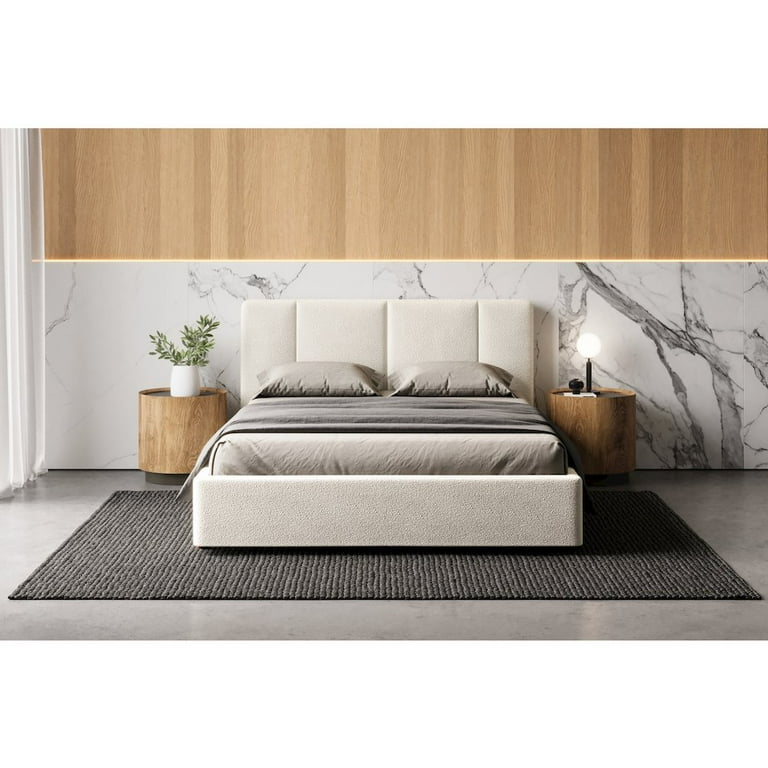 Omax Decor Modern Tufted Queen Bed, Venice Upholstered