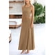 thumbnail image 4 of Conjunto de Falda Larga y Top para Mujer PRETTYGARDEN Camel XL, 4 of 7