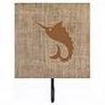 thumbnail image 2 of Carolines Treasures BB1097-BL-BN-SH4 Fish - Sword Fish Burlap and Brown Leash Or Key Holder, 2 of 2
