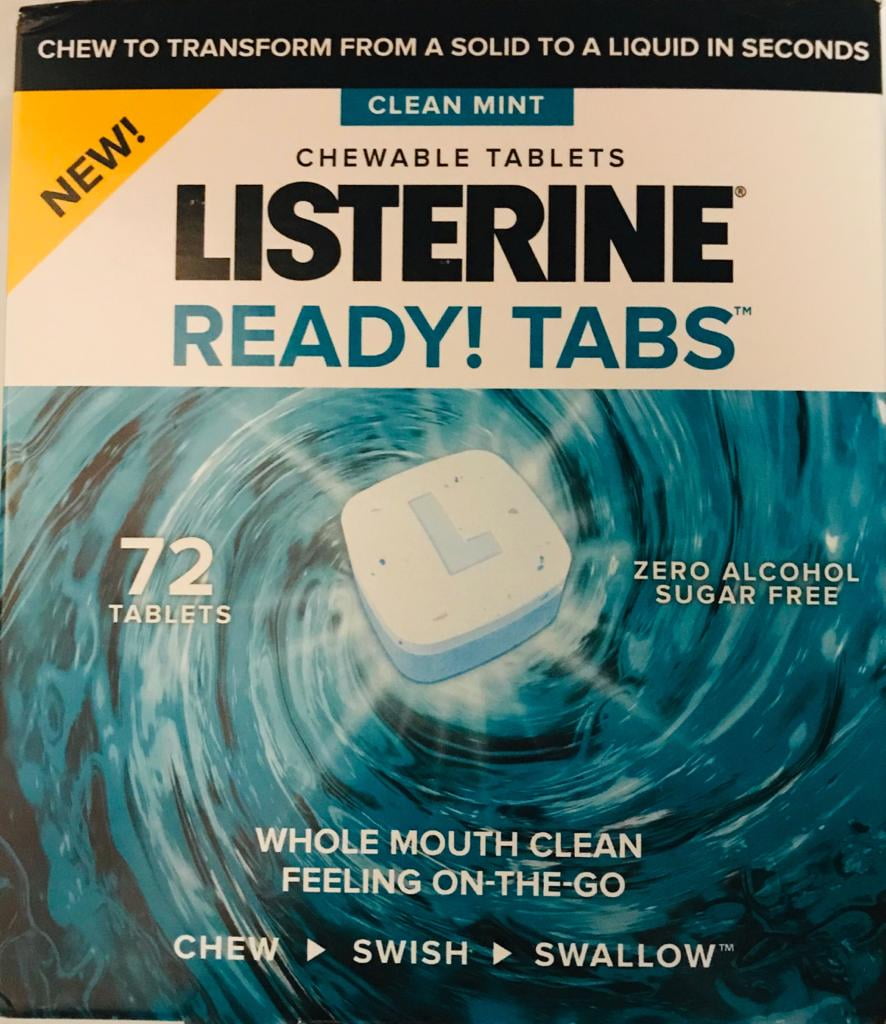 LISTERINE® READY! TABS™ Mint Chewable Tablets 9 8 count packs