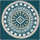 thumbnail image 1 of Lovely Llamas Mandala II Azul Verde, 1 of 4