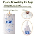 thumbnail image 3 of Bolsas de hielo de plástico Belinlen, paquete de 100 unidades, 2,27 kg, 22,9 x 43,2 cm, con drar, 3 of 4