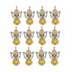 thumbnail image 2 of Paquete De 12 Del ángel Colgantes De Cristal Facetado Alas De Plata Tibetanas Collar En Forma Pendiente Artesanía - marrón claro Baoblaze Colgante de piedras preciosas encantos de DIY, 2 of 8