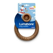 Lumabone Real Bacon Durable Ring-Stuffer Dog Chew Toy, Medium