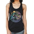 thumbnail image 4 of Men’s Fit Women Size Down - Have The Day You Deserve Motivational Tank Top – Positive Vibes Graphic Shirt Inspirational Tee, 4 of 6