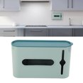 thumbnail image 4 of Grocery Bag Dispenser, Plastic ABS Trash Bag Holder Visible Window Waterproof Dustproof  For Office Green, 4 of 8