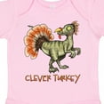 thumbnail image 4 of Inktastic Clever Turkey Thanksgiving Dinosaur Boys or Girls Baby Bodysuit, 4 of 5