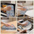 thumbnail image 6 of 2 Pcs Funny Kitchen Towels,Blue Christmas Snowflake Pattern Microfiber Dish Towels,Kitchen Tea Towels,Kitchen Towel Set (18" X 26"), 6 of 7