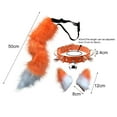 thumbnail image 5 of JANGSLNG Hair Clips Cocker Tail Animal Element Adjustable Faux Fur Solid Wolf Tail Ears Collar for Cosplay, 5 of 8