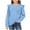 Light Blue, variant on jobturf Girls Shirts Spring Fashion Ruffle Shoulder Crewneck Sweatshirts Beach Vacation Blouses Casual Loose Long Sleeve Tops Size 5-15 Years