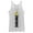 White Heather, variant on Women's Fortnite Peely Peace Sign Vertical Logo Racerback Tank Top White Heather Medium