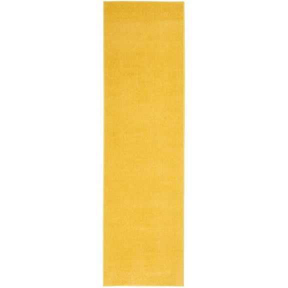 Pemberly Row Contemporary 2'2" x 7'6" Yellow Outdoor Indoor/Outdoor Rug