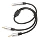 thumbnail image 5 of Cable RCA de 6,35 mm a 3,5 mm, conector hembra a macho chapado en oro, cable divisor de sonido de 1,6 pies, 5 of 10