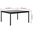 thumbnail image 2 of vidaXL 6 Piece Patio Lounge Set with Cushions Black PVC, 2 of 12