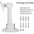 thumbnail image 4 of Mini Projector Wall Mount, Load 3kg Length 16-20cm Aluminum Material, for CCTV/Camera/Projector/Webcam - 360° Rotation (White), 4 of 5