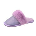 thumbnail image 2 of Jyeity Warm Slippers For Women Anti-Slip Clearance Women Slippers 8 Flat Toe Solided Fashion Slippers Purple Vacation, 2 of 5