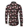 thumbnail image 1 of Innerwin Tunic Shirt Button Down Mens Shirts Daily Lapel Neck Comfy Tops Merry Christmas XL, 1 of 3