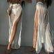 thumbnail image 3 of Pantalones Largos De Verano Para Mujer Pantalones de red de ganchillo Pantalones de playa ahuecados de punto Traje de ropa de playa (Blanco L) Kuymtek para Mujer Blanco T L, 3 of 7